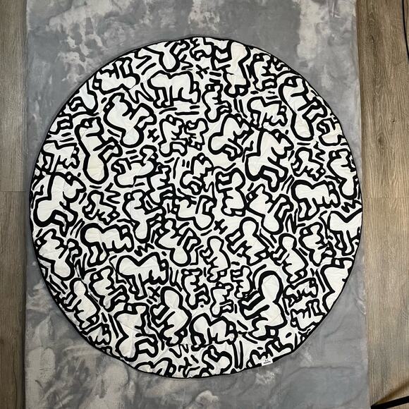 Etta Loves X Keith Haring Organic Cotton Reversible Baby Playmat Modern Art - Picture 7 of 13